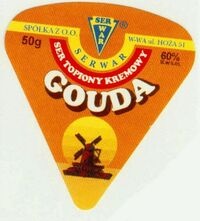 Ser Serwar gouda, Polish cheese label