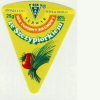 Ser Serwar ze szczypiorkiem, Polish cheese label