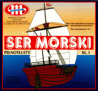 Ser Morski, Wysokie Mazowieckie / Mlekovita, Polish cheese label