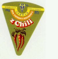 Ser Serwar z chili, Polish cheese label