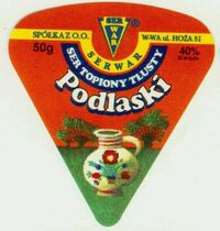 Ser Serwar podlaski, Polish cheese label