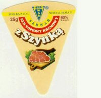 Ser Serwar z szynką, Polish cheese label