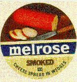 Melrose smoked, Rhodesian cheese label